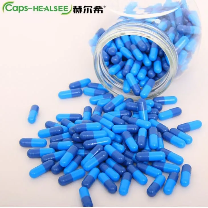 blue vegetable capsules